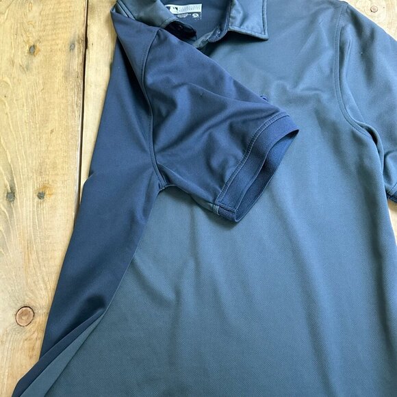 Detroit Tigers Baseball Polo Shirt M Blue 2 Tone Official Fan - Picture 7 of 9